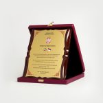 لوح چوبی چرمین زرشکی - Image 4