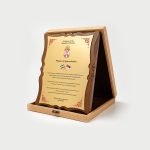 لوح چوبی چرمین کرم - Image 2