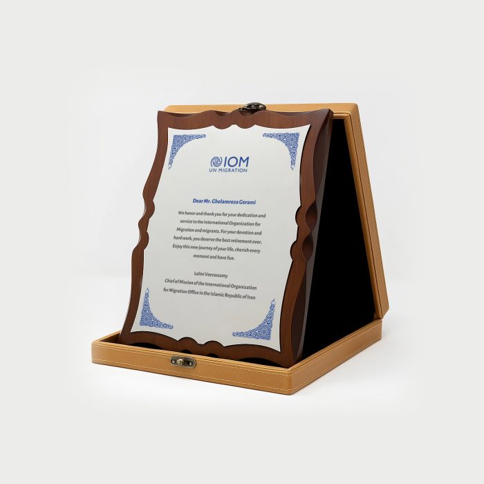 لوح چوبی چرمین کرم - Image 8